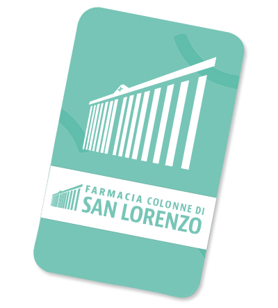 tessera_farmacia Logo di Colonne Fast Service, servizio di prenotazione, ritiro e consegna a domicilio farmaci della Farmacia Colonne di San Lorenzo